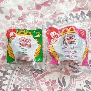Disney's Animal Kingdom McDonald's Vintage 1998 Happy Meal Kids Toys 2, 3 Sealed